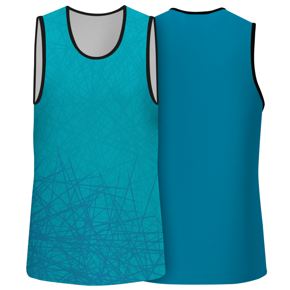 Camiseta voley sin mangas sublimada modelo líneas