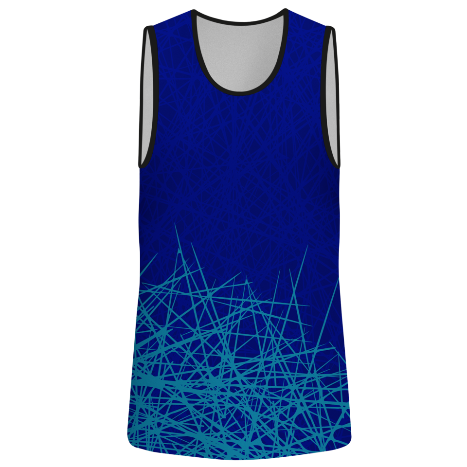 Camiseta voley sin mangas sublimada modelo líneas