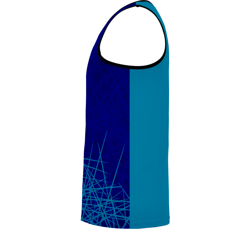 Camiseta voley sin mangas sublimada modelo líneas