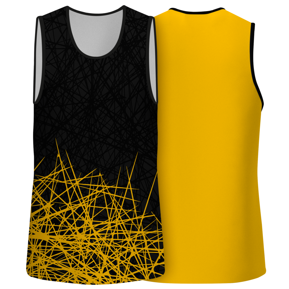 Camiseta voley sin mangas sublimada modelo líneas