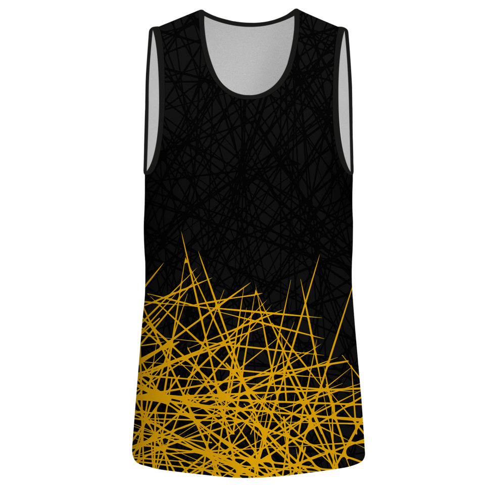 Camiseta voley sin mangas sublimada modelo líneas