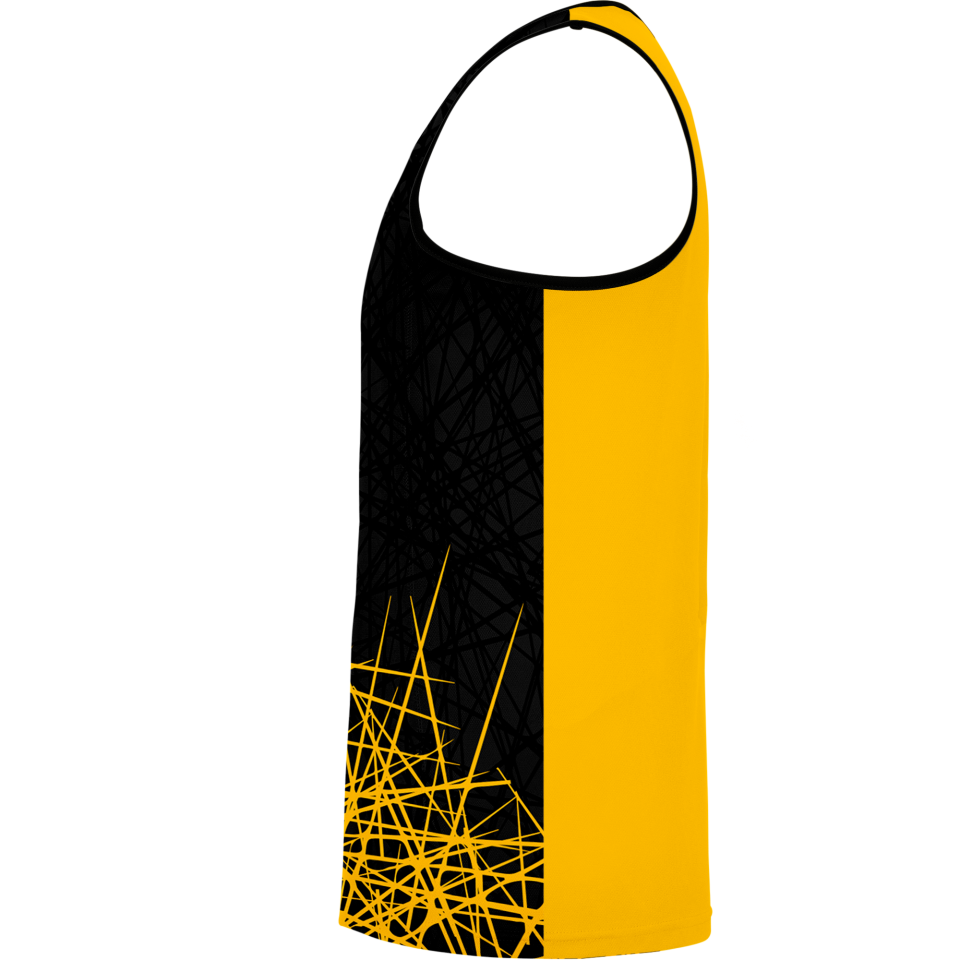 Camiseta voley sin mangas sublimada modelo líneas