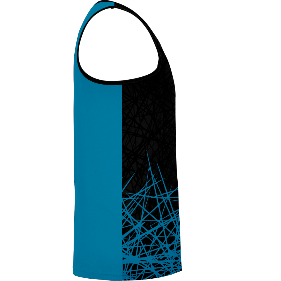 Camiseta voley sin mangas sublimada modelo líneas