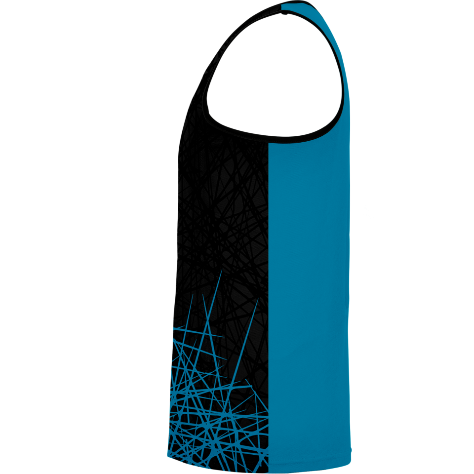 Camiseta voley sin mangas sublimada modelo líneas