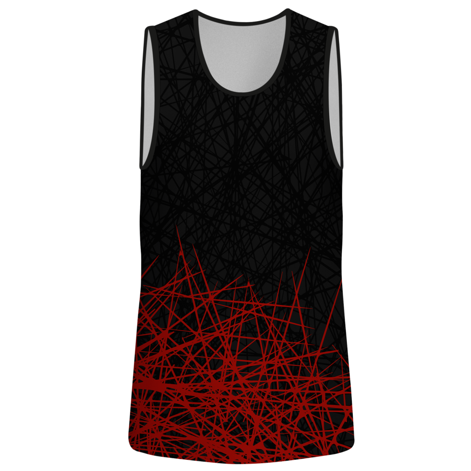 Camiseta voley sin mangas sublimada modelo líneas