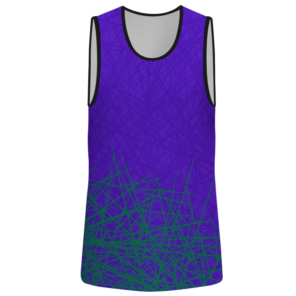 Camiseta voley sin mangas sublimada modelo líneas