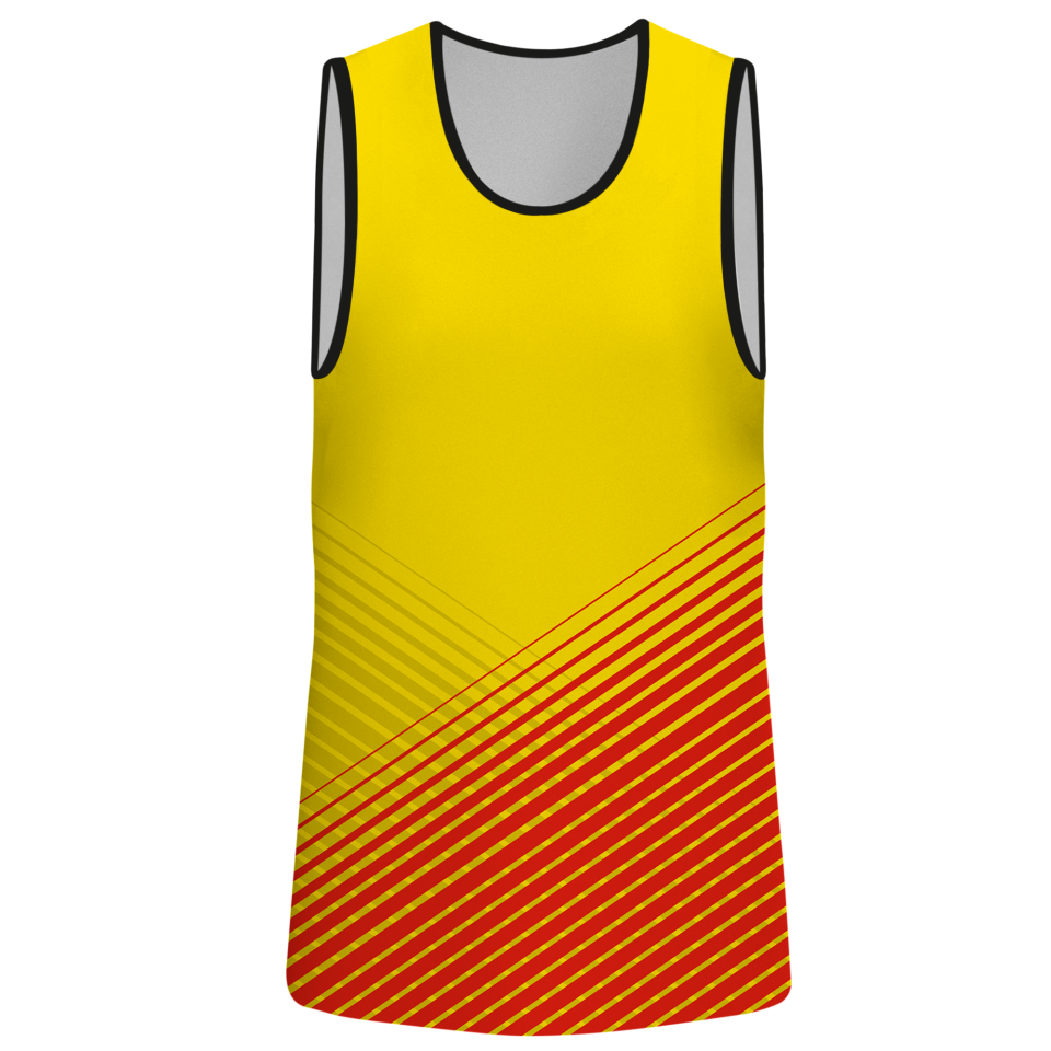 Camiseta voley sin mangas sublimada modelo rayas