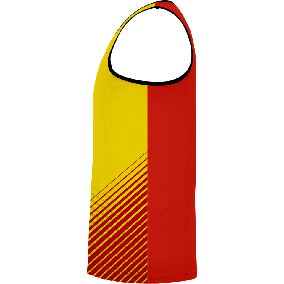 Camiseta voley sin mangas sublimada modelo rayas