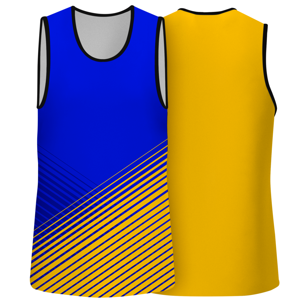 Camiseta voley sin mangas sublimada modelo rayas