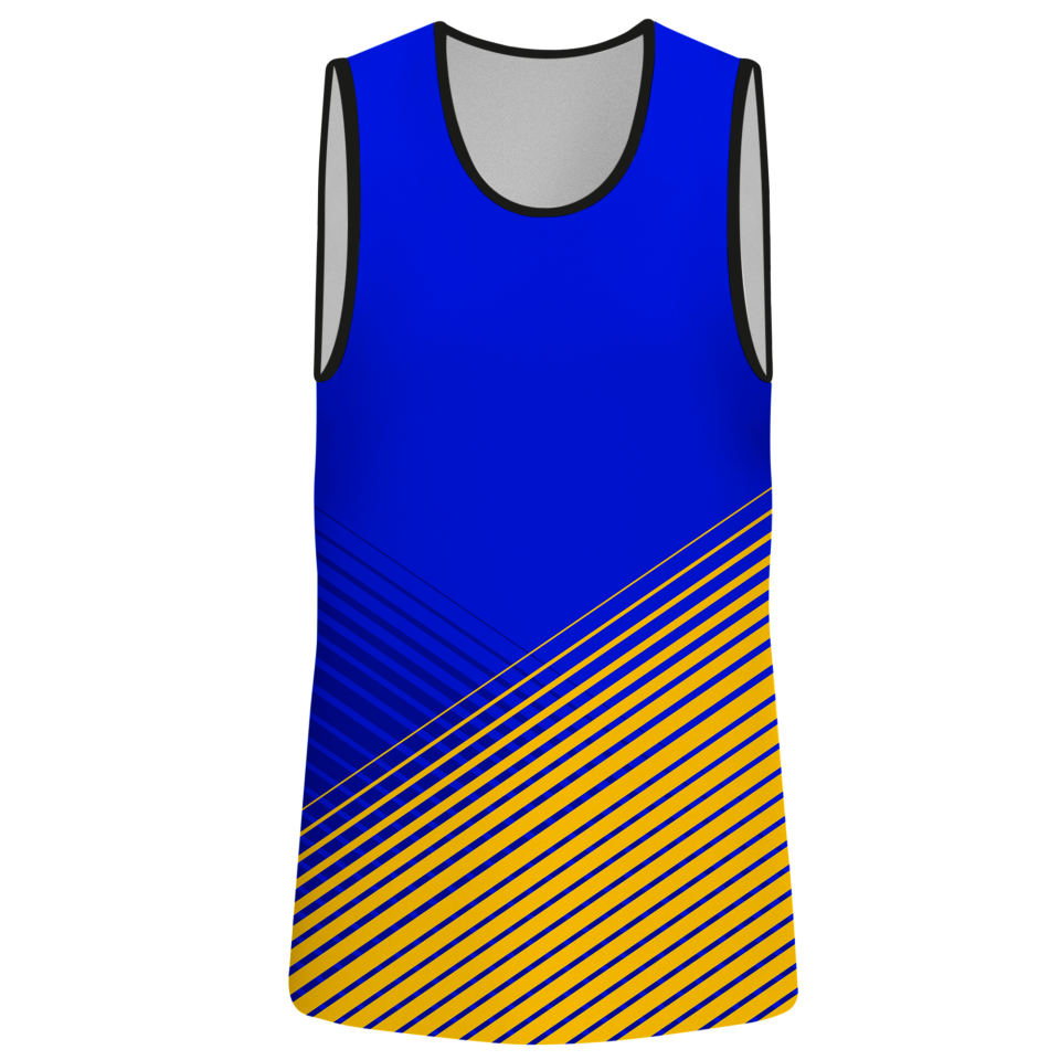 Camiseta voley sin mangas sublimada modelo rayas