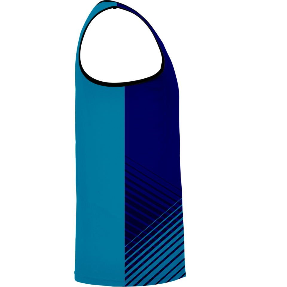 Camiseta voley sin mangas sublimada modelo rayas