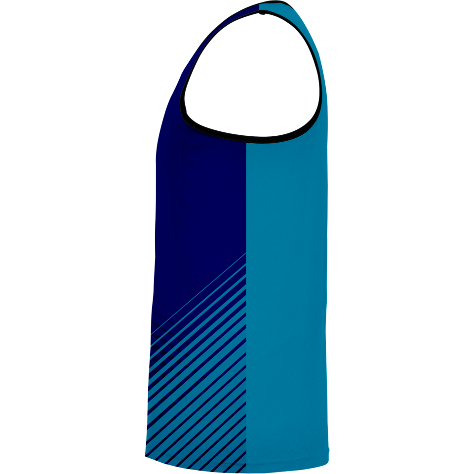 Camiseta voley sin mangas sublimada modelo rayas