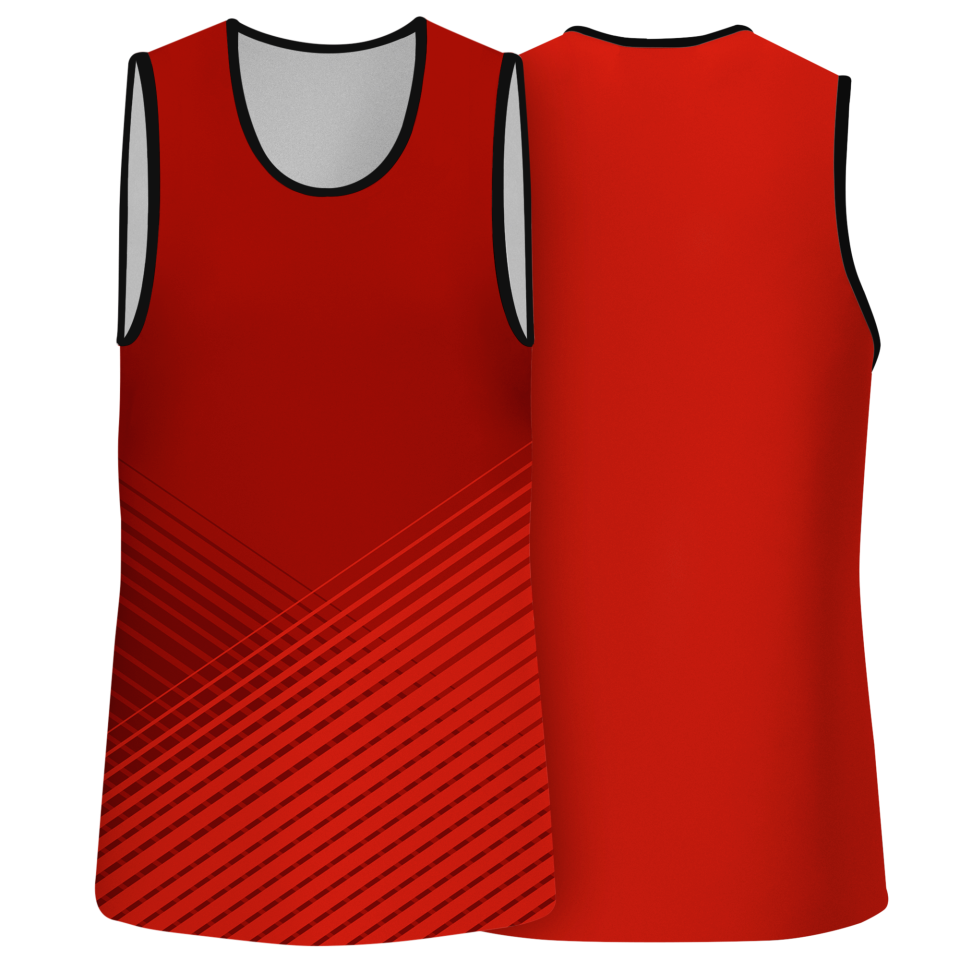 Camiseta voley sin mangas sublimada modelo rayas