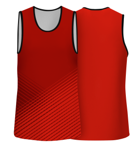 Camiseta voley sin mangas sublimada modelo rayas