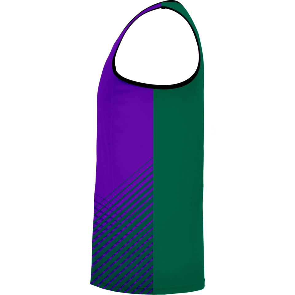 Camiseta voley sin mangas sublimada modelo rayas