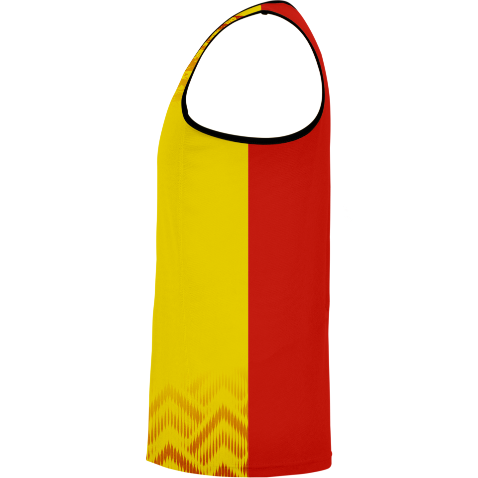 Camiseta voley sin mangas sublimada modelo geométrico