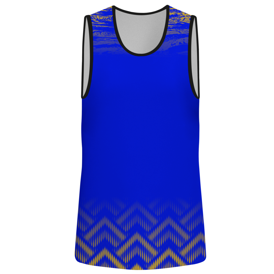 Camiseta voley sin mangas sublimada modelo geométrico