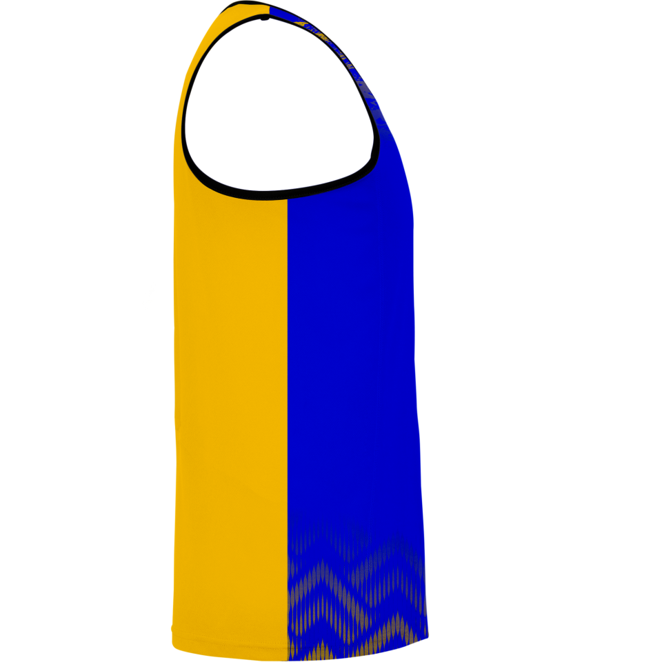 Camiseta voley sin mangas sublimada modelo geométrico