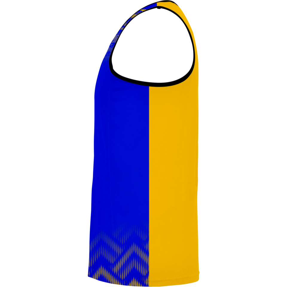 Camiseta voley sin mangas sublimada modelo geométrico