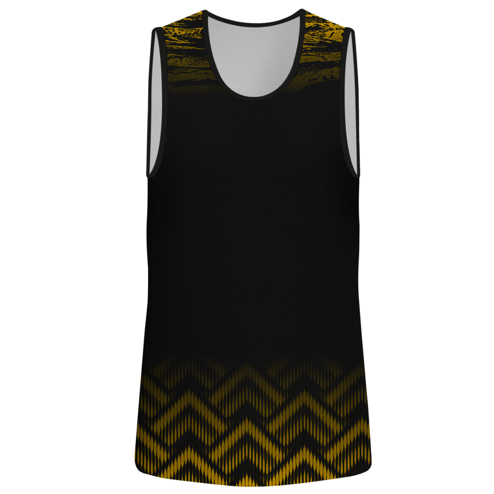 Camiseta voley sin mangas sublimada modelo geométrico