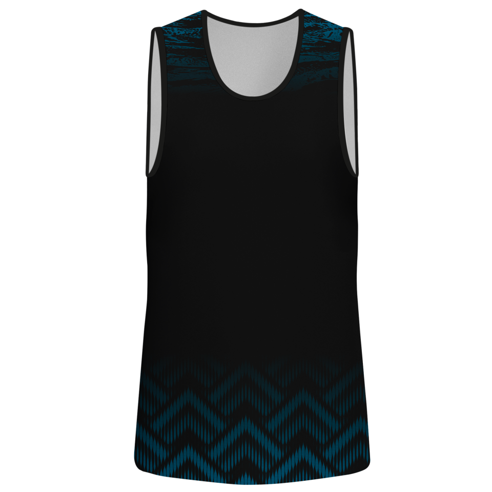 Camiseta voley sin mangas sublimada modelo geométrico