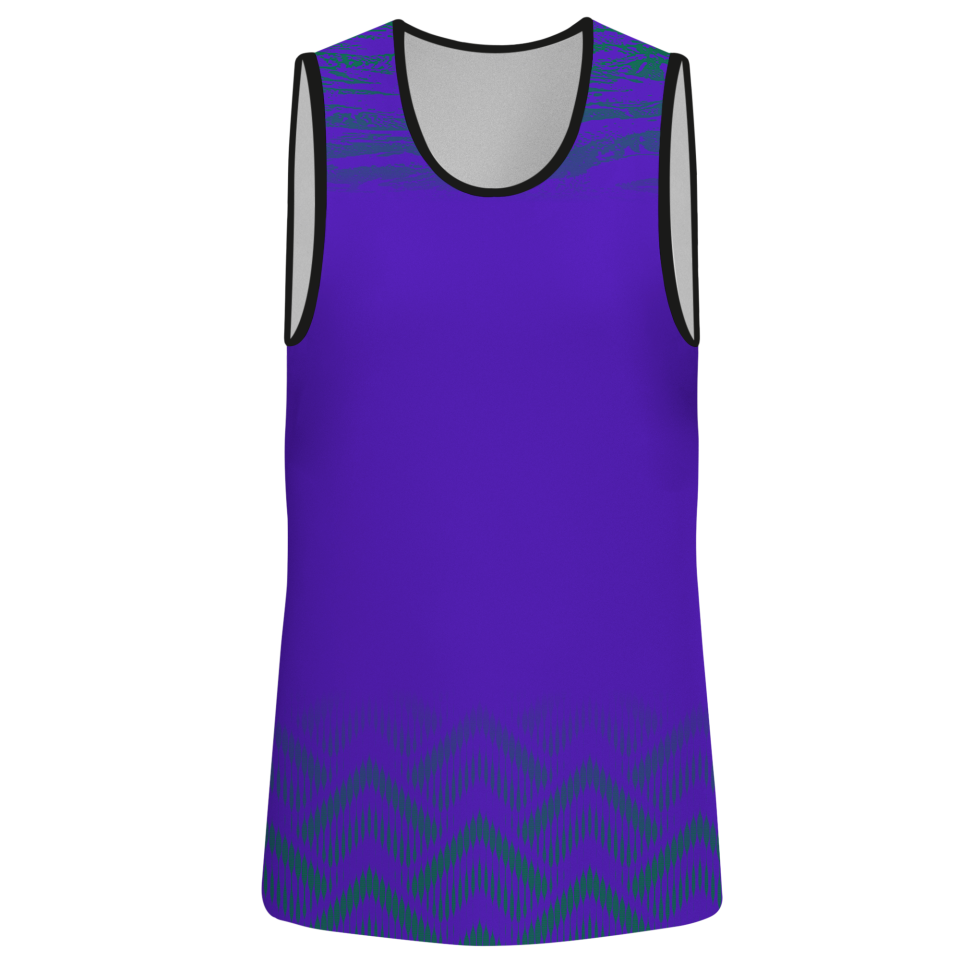 Camiseta voley sin mangas sublimada modelo geométrico