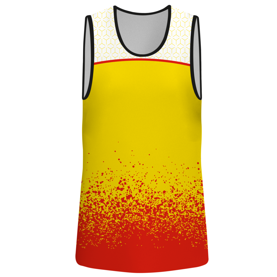 Camiseta voley sin mangas sublimada modelo corte