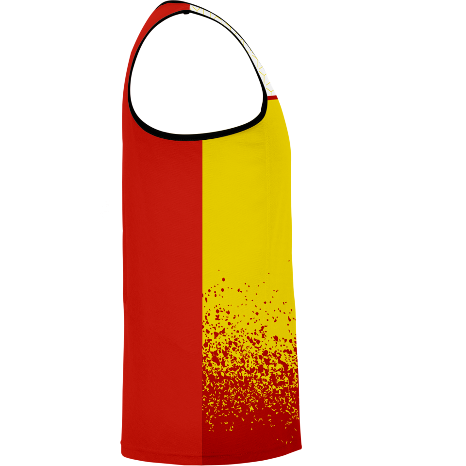 Camiseta voley sin mangas sublimada modelo corte