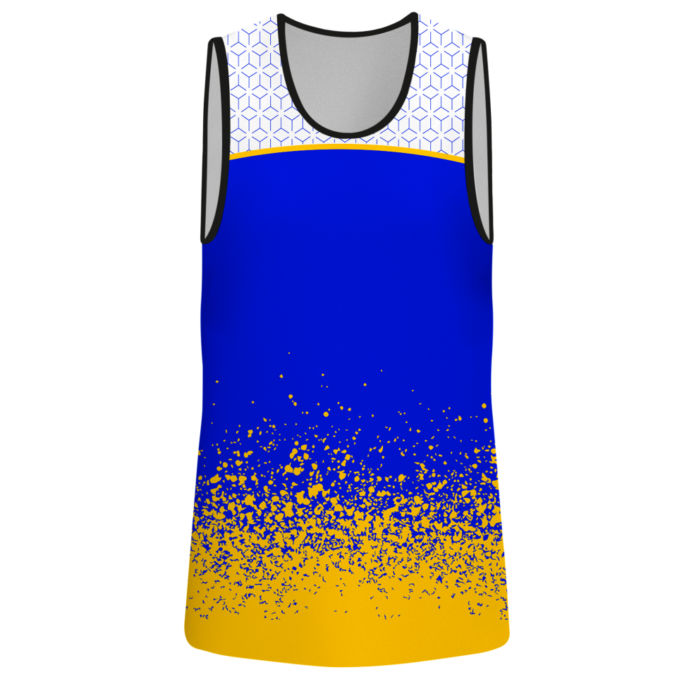 Camiseta voley sin mangas sublimada modelo corte