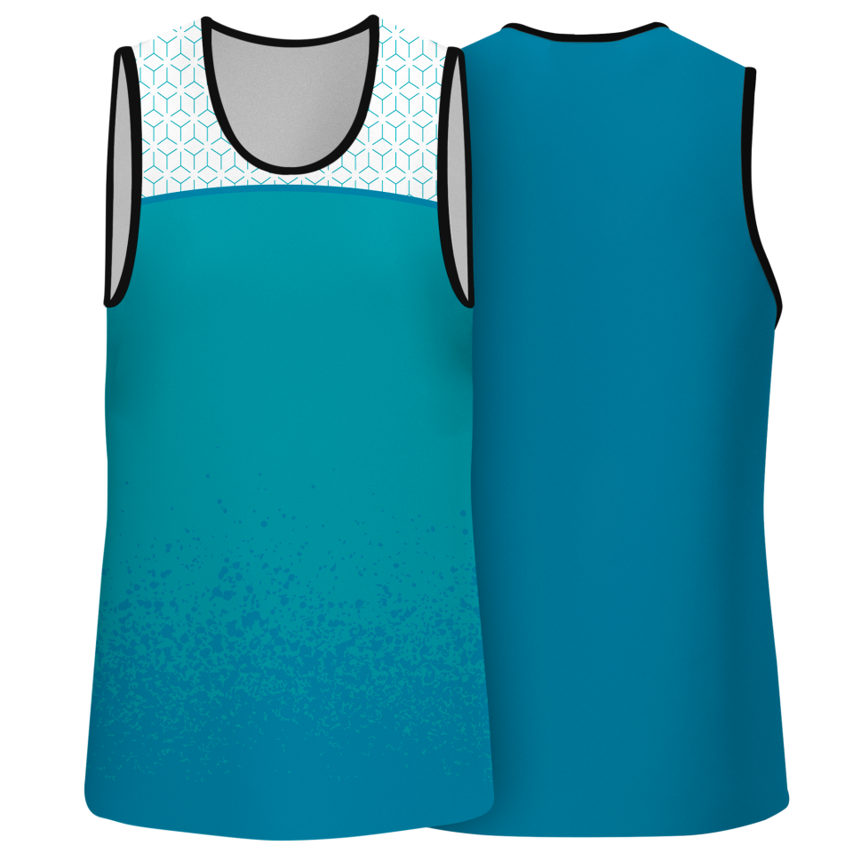 Camiseta voley sin mangas sublimada modelo corte