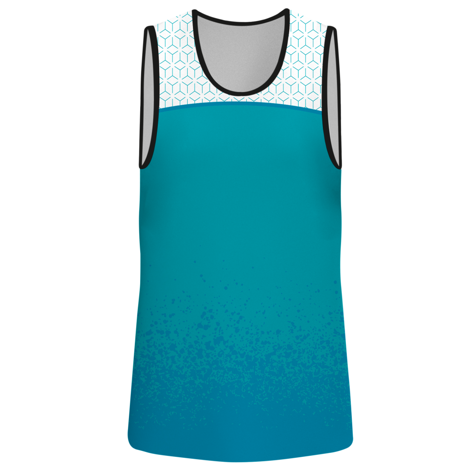 Camiseta voley sin mangas sublimada modelo corte