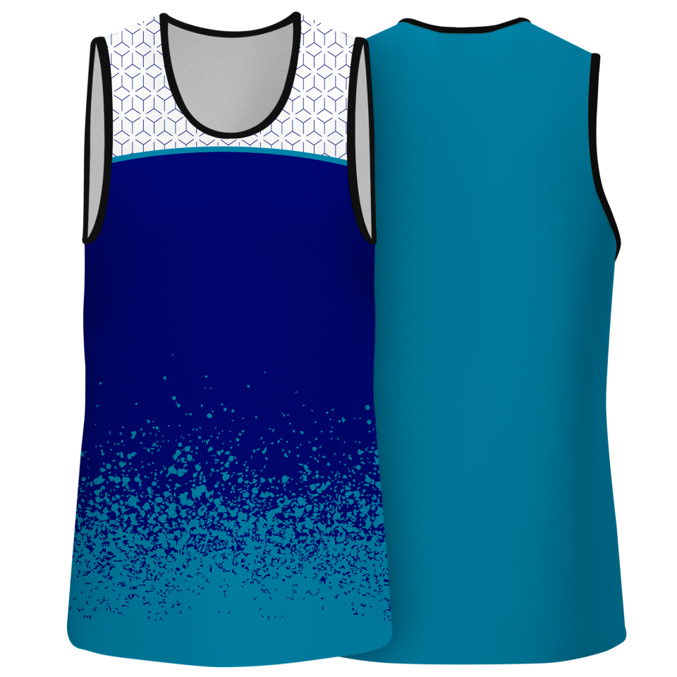 Camiseta voley sin mangas sublimada modelo corte