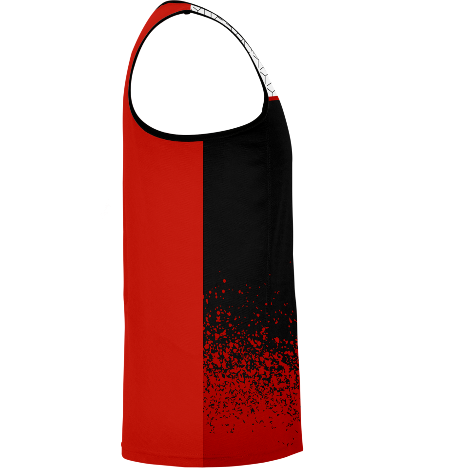 Camiseta voley sin mangas sublimada modelo corte