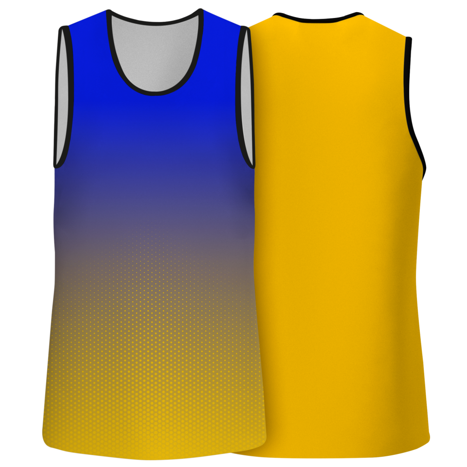 Camiseta voley sin mangas sublimada modelo degradado