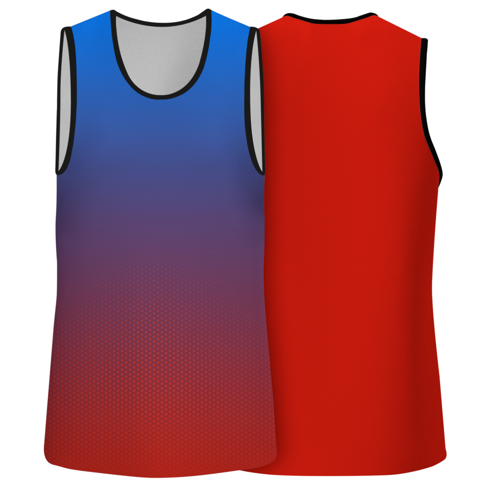 Camiseta voley sin mangas sublimada modelo degradado