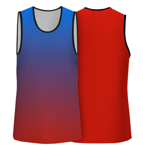 Camiseta voley sin mangas sublimada modelo degradado