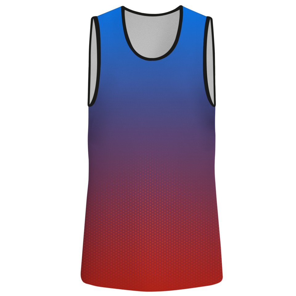 Camiseta voley sin mangas sublimada modelo degradado