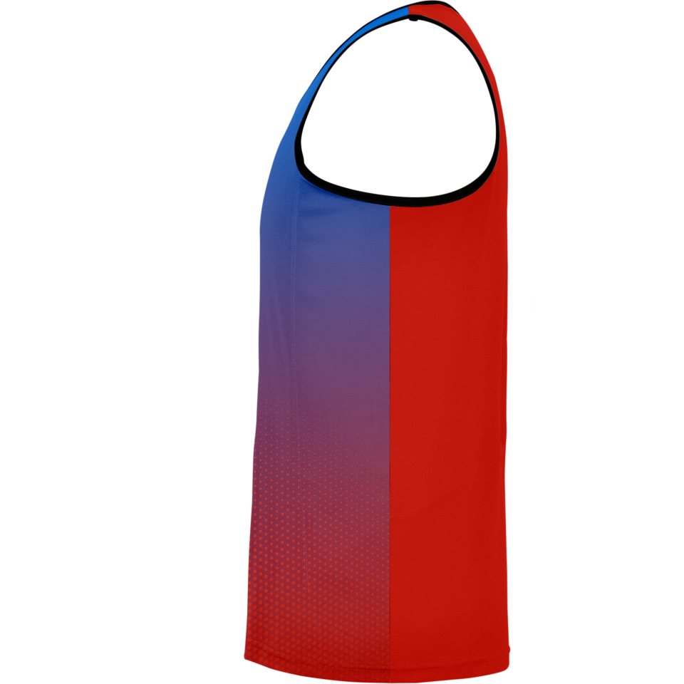 Camiseta voley sin mangas sublimada modelo degradado