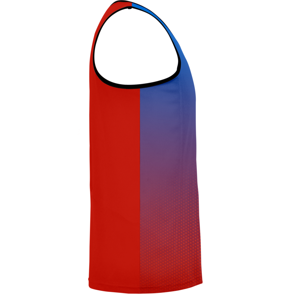 Camiseta voley sin mangas sublimada modelo degradado