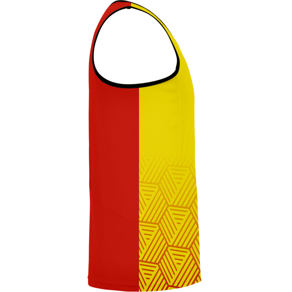 Camiseta voley sin mangas sublimada modelo hexágono