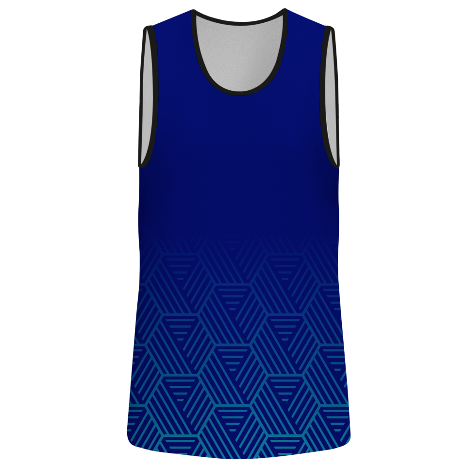 Camiseta voley sin mangas sublimada modelo hexágono