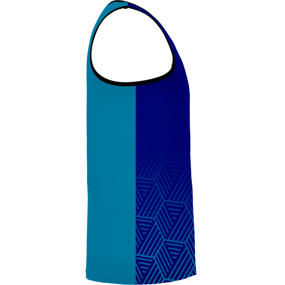 Camiseta voley sin mangas sublimada modelo hexágono