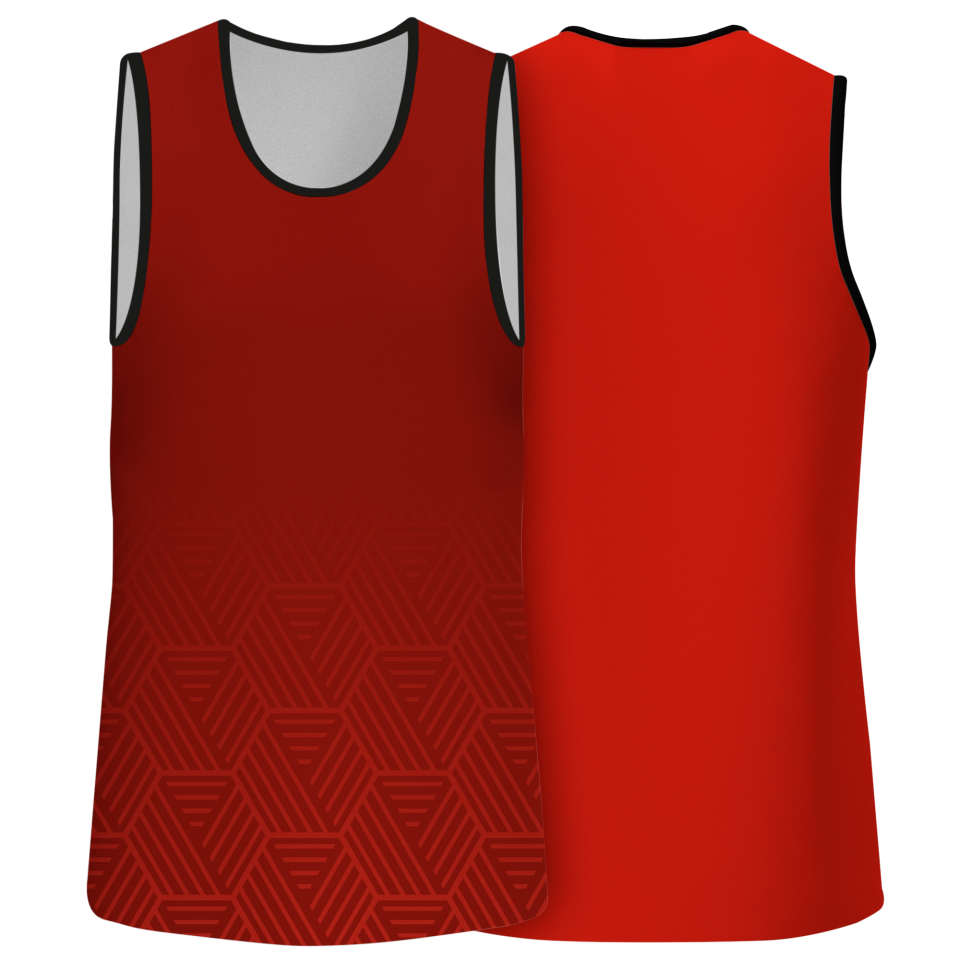 Camiseta voley sin mangas sublimada modelo hexágono