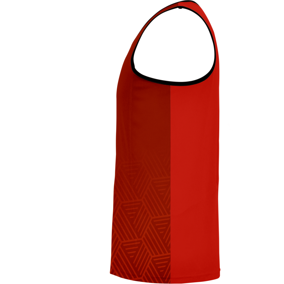 Camiseta voley sin mangas sublimada modelo hexágono