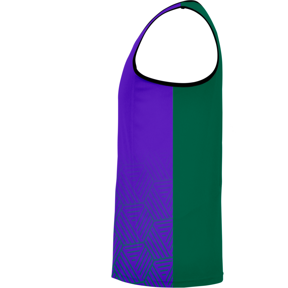 Camiseta voley sin mangas sublimada modelo hexágono