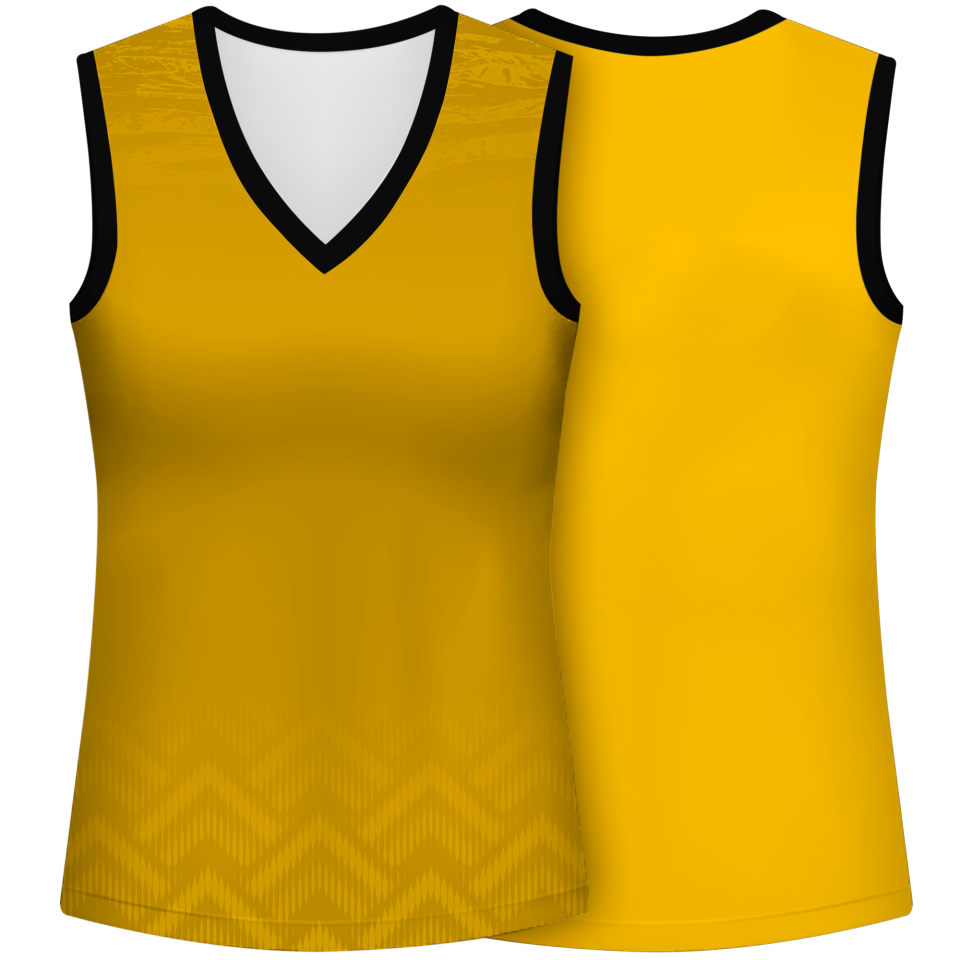 Camiseta pádel mujer sin mangas sublimada modelo geométrico