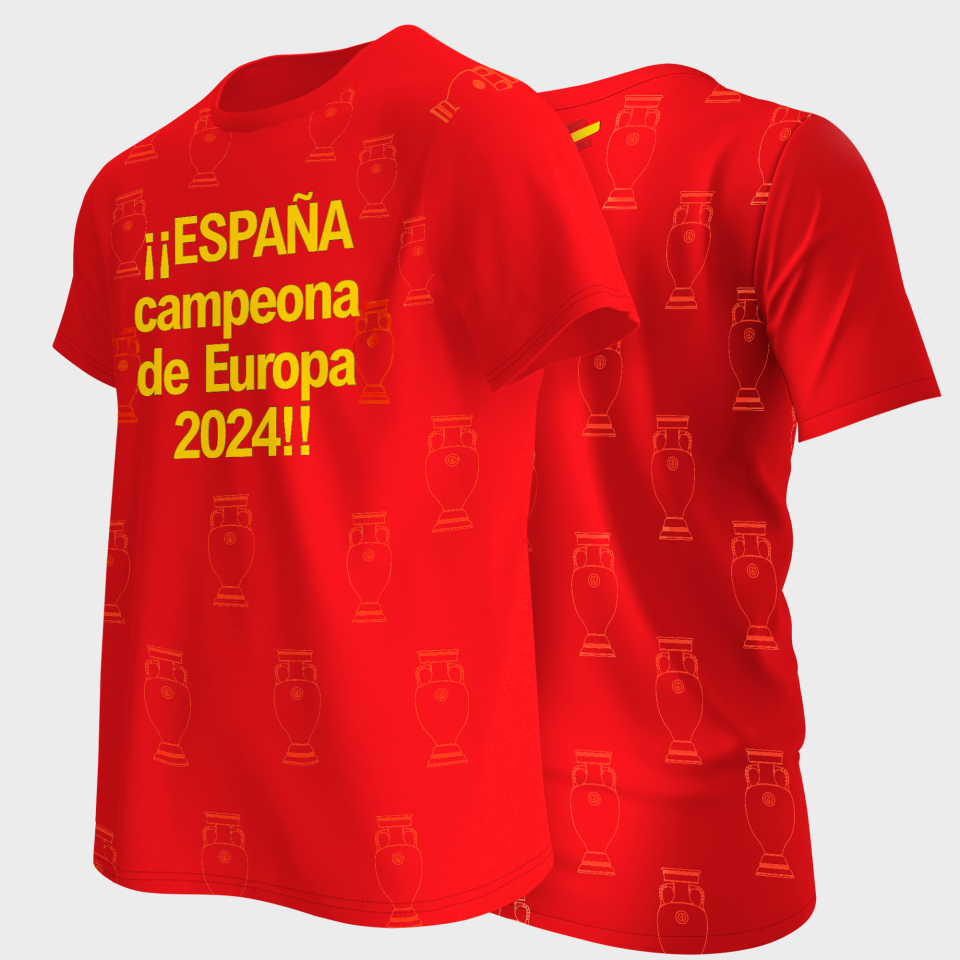 Camiseta España Campeona 4 Eurocopas 2024