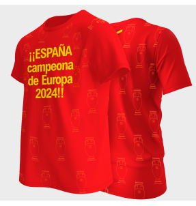 Camiseta España Campeona 4 Eurocopas 2024
