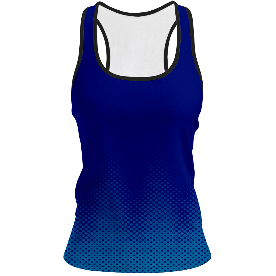 Camiseta pádel mujer tirantes sublimada modelo puntos