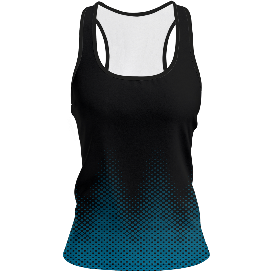 Camiseta pádel mujer tirantes sublimada modelo puntos